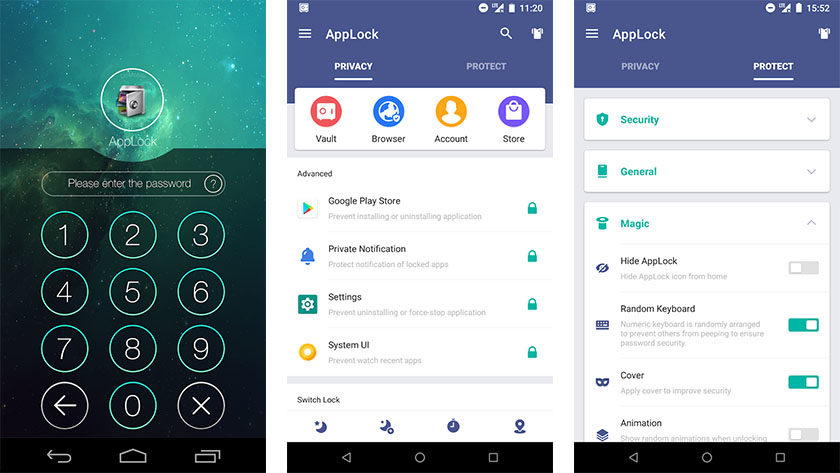 يعد AppLock by DoMobile Lab أحد أفضل تطبيقات الأمان لنظام Android
