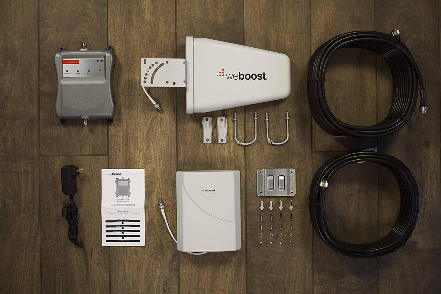 weBoost Connect 4G-X 471104 الداعم إشارة الهاتف الخليوي للمنزل والمكتب - فيريزون AT&T T- موبايل سبرينت - تعزيز إشارة الخاص بك حتى 32x