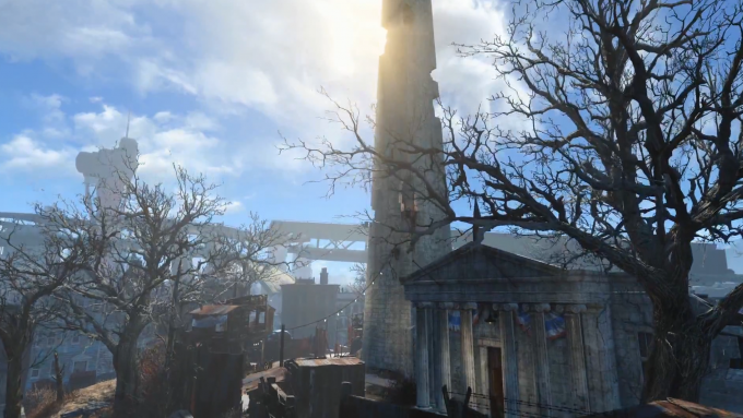 Fallout 4 لقطة شاشة Bunker Hill Monument