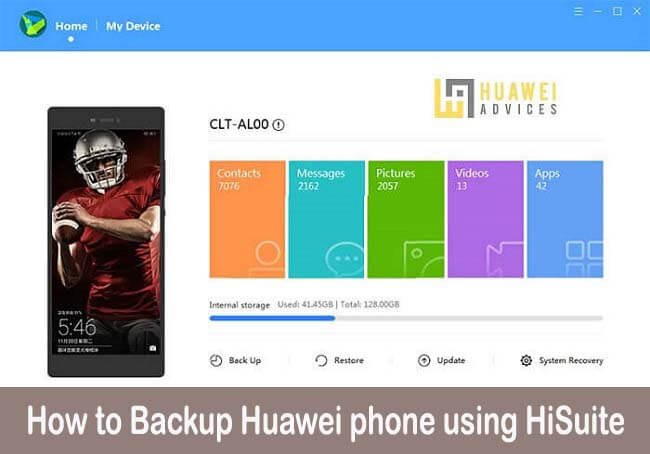كيفية عمل نسخة احتياطية من هاتف Huawei باستخدام تطبيق HiSuite