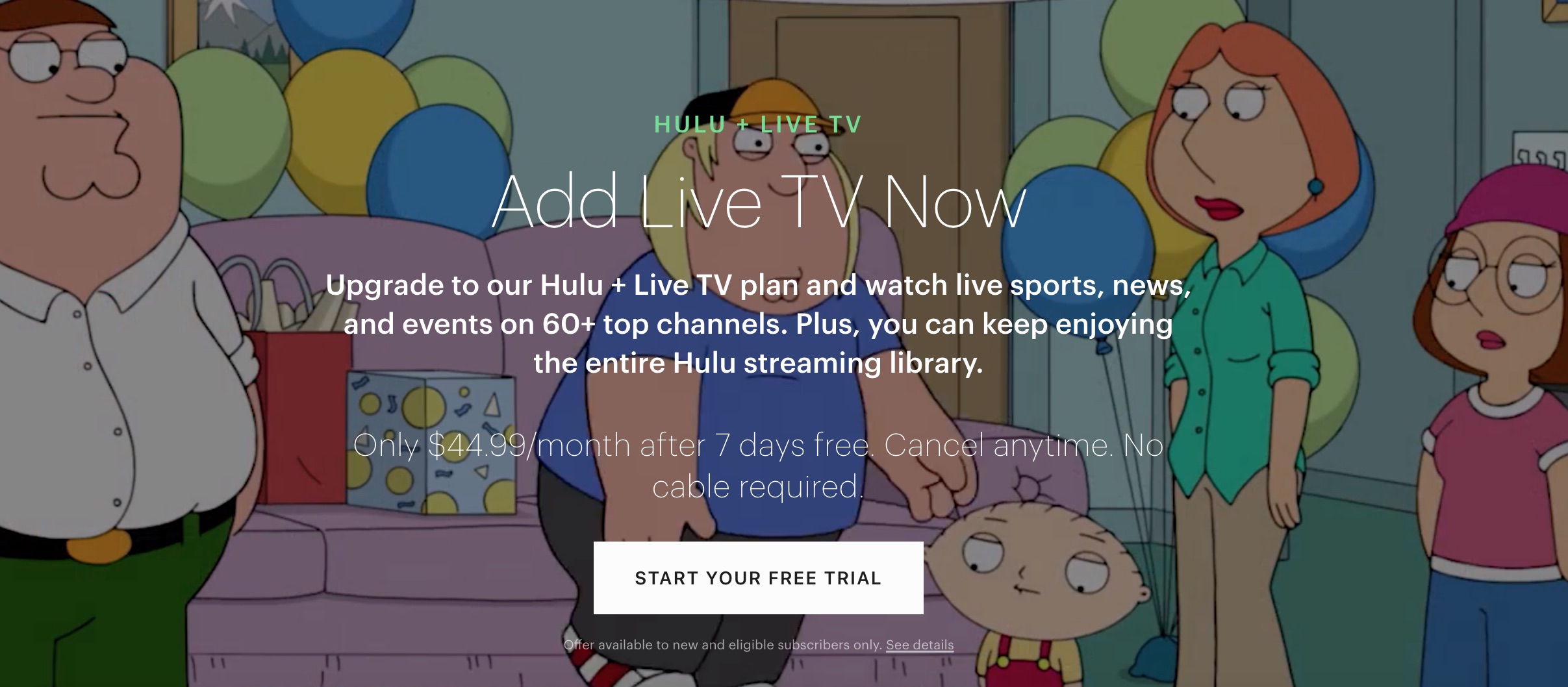 يتوفر Hulu + Live TV الآن على Android TV