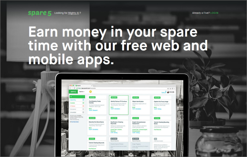 Spare5 مواقع العمل المهمة - احصل على أموال للقيام بالمهام القصيرة على الإنترنت