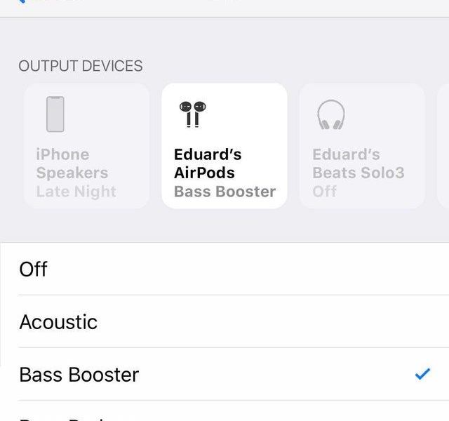 مفهوم iOS يتخيل إعدادات EQ قوية لفون
