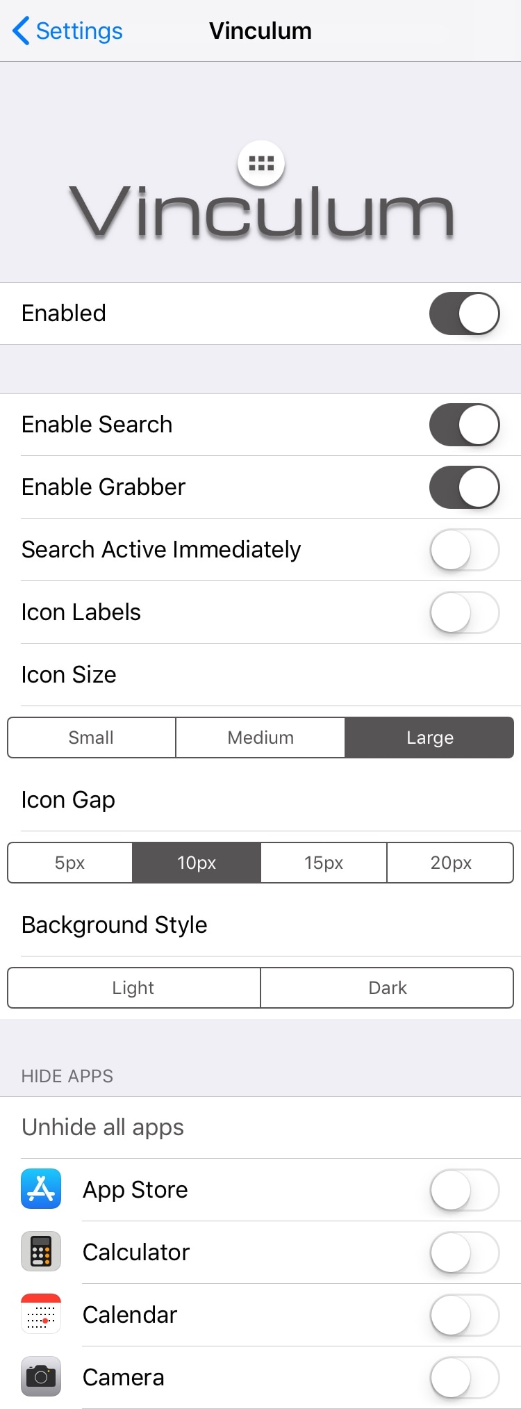يجلب Vinculum درج تطبيق مستوحى من Nexus لجهاز iPhone الخاص بك 2