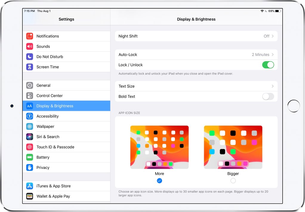كيفية جعل أيقونات التطبيق على iPad أصغر بحيث يمكنك وضع المزيد من التطبيقات على الشاشة الرئيسية 2