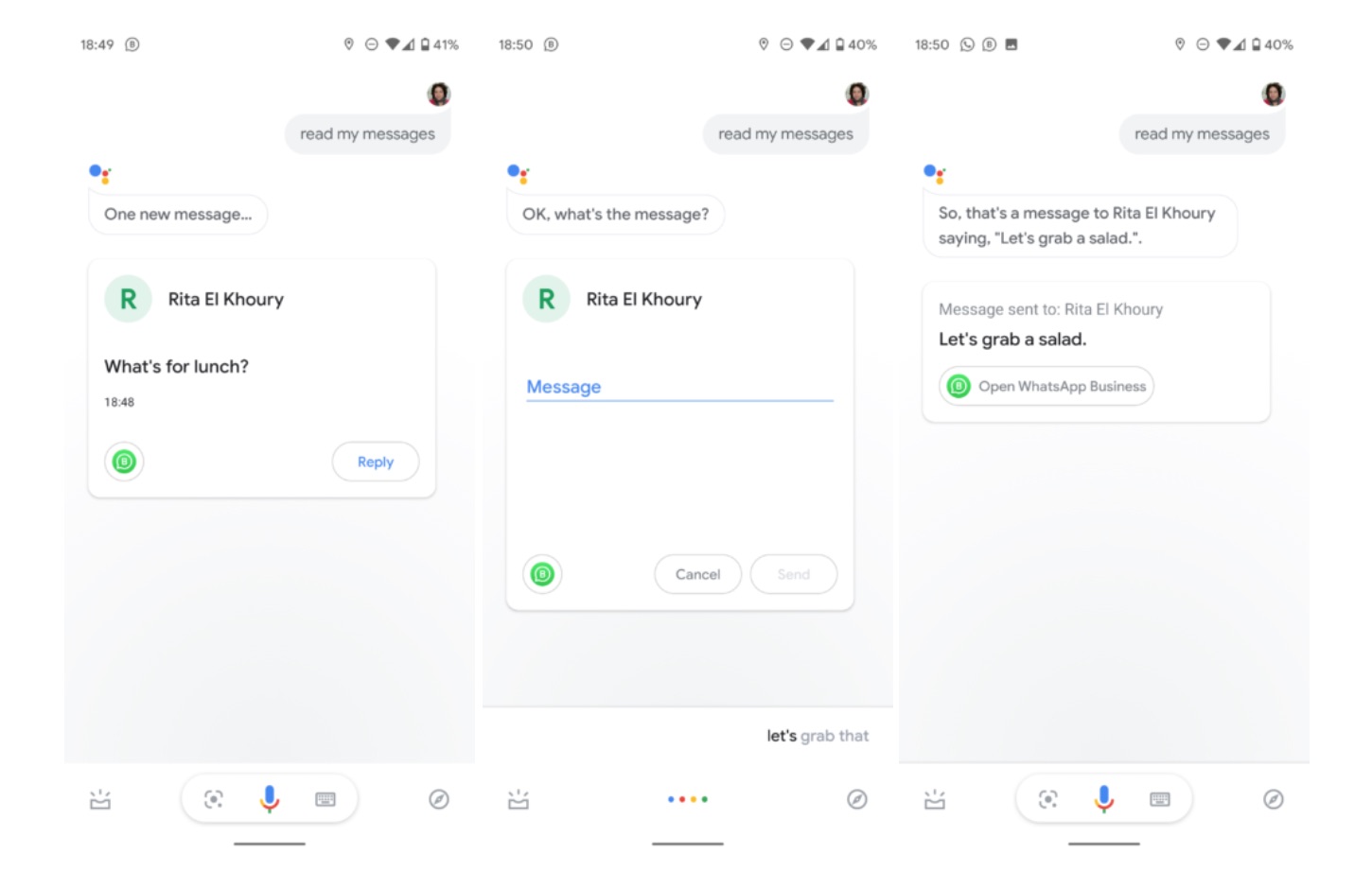 Google Assistant يمكن الآن قراءة والرد على تطبيقات المراسلة الأخرى