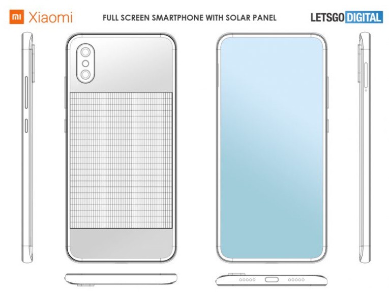 تأتي Xiaomi مع براءة اختراع على هاتف ذكي مجهز بلوحة شمسية 1