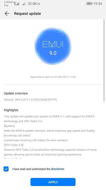 تحديث EMUI 9.1 لـ Huawei P10 Plus (VKY-L29) | EMUI 9.1.0.252 1