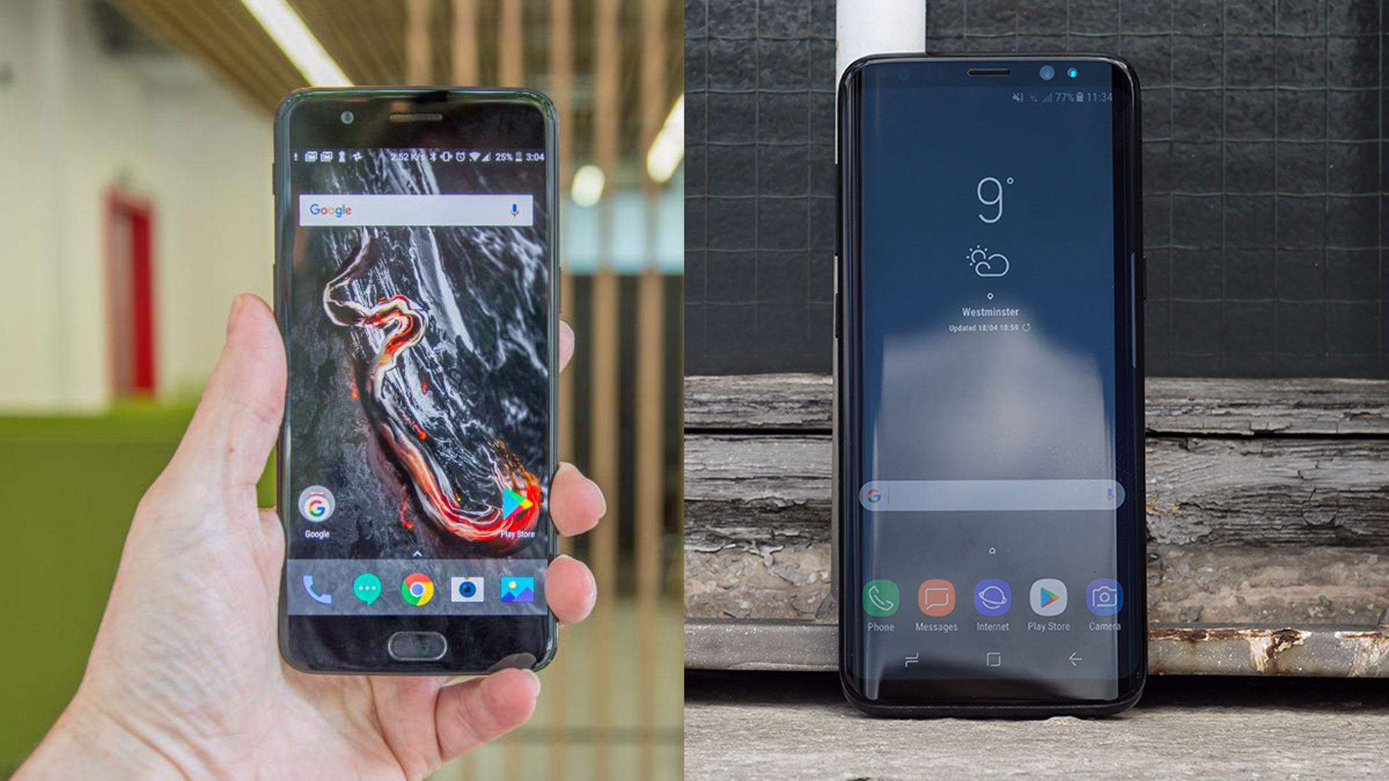 ون بلس 5 مقابل سامسونج Galaxy S8: ما هو هاتف Android عالي المواصفات الذي يجب أن تشتريه؟
