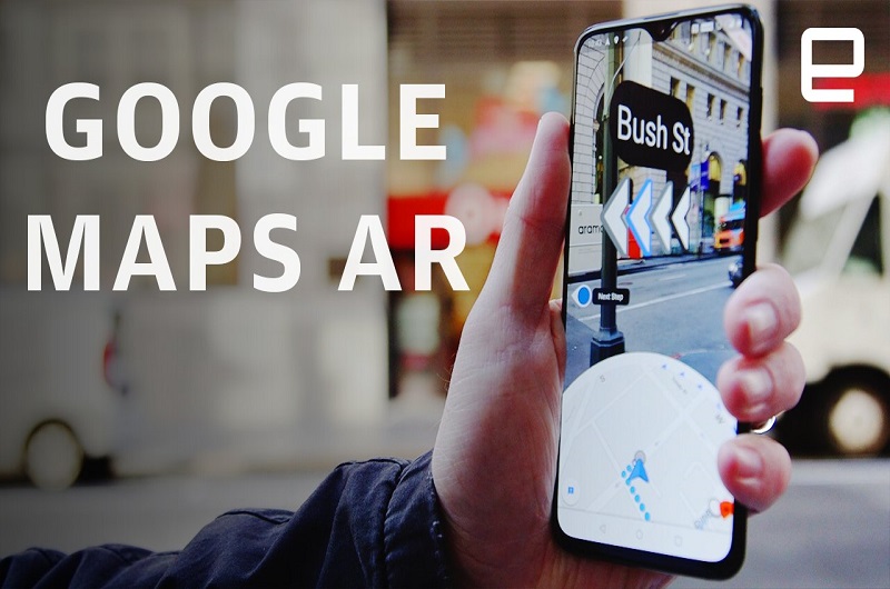 Google Maps AR Live Walking Directions