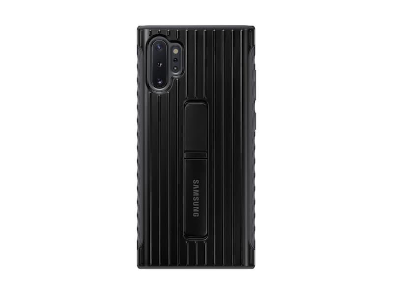 Galaxy  Note10 + الغطاء الواقي الوعرة ، أسود