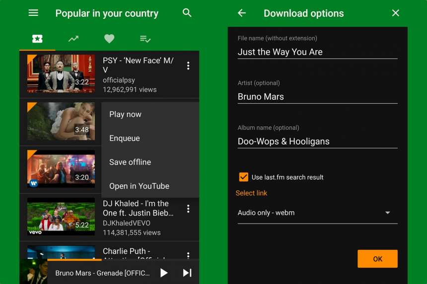 تطبيقات Android للاستماع إلى الموسيقى من YouTube 2
