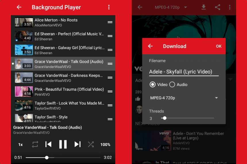 تطبيقات Android للاستماع إلى الموسيقى من YouTube 3