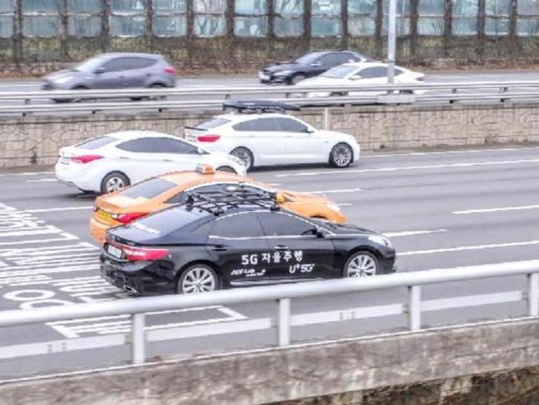 قامت LG Uplus و Hanyang بتجربة سيارة 5G ذاتية الحكم في سيول