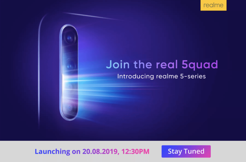 تم تحديد موعد إطلاق سلسلة Realme 5 لشهر أغسطس في الهند 1