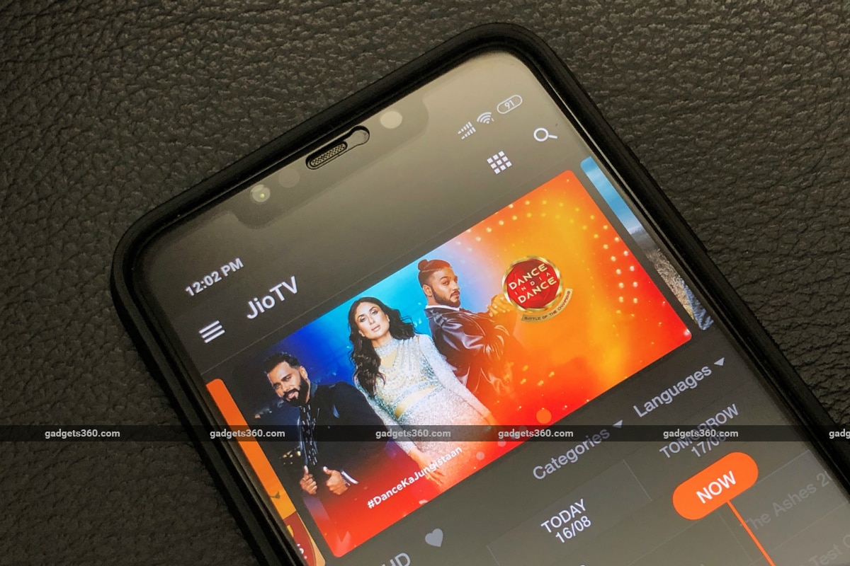 Jio TV for Android Gets Updated With a Dark Mode, UI Improvements