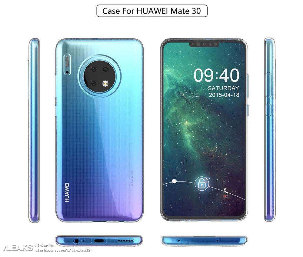 وفقًا للصورة المسربة ، سيكون لدى Huawei Mate 30 Pro أربع كاميرات