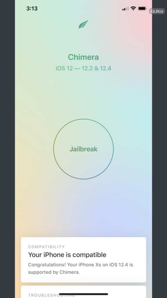 المطور يثير دعم Chimera iOS 12.4 Jailbreak لنظامي iPhone XS و iPhone XR