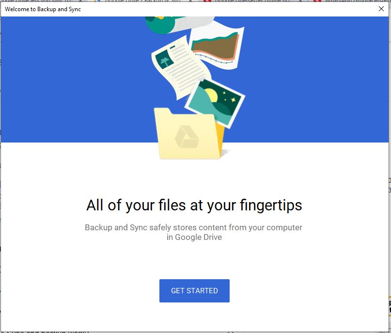 Download Google Drive backup and sync for Windows