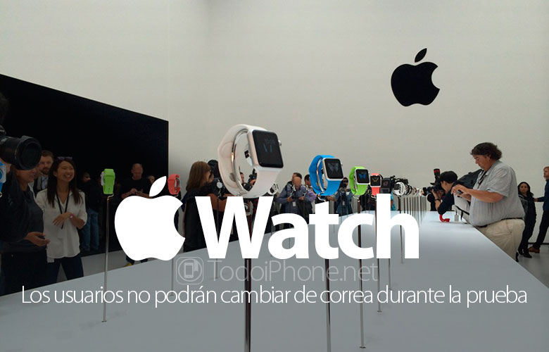Apple Watch، لا يمكن تغيير الأحزمة أثناء اختبار الساعة 1