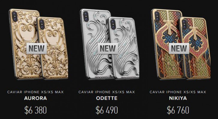 Custom Caviar iPhone XS и XS Max Индивидуальный заказ $ 6,390 125