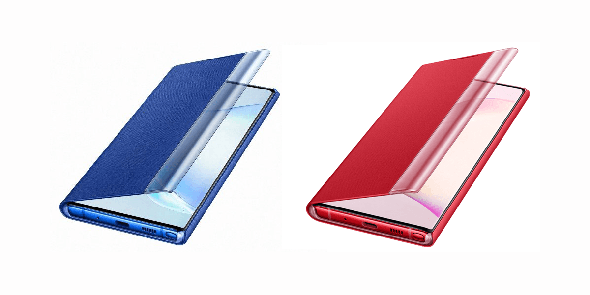 Galaxy Note  10 ملحقات تتسرب وتُظهر ألوان "Aura Red" و "Aura Blue"