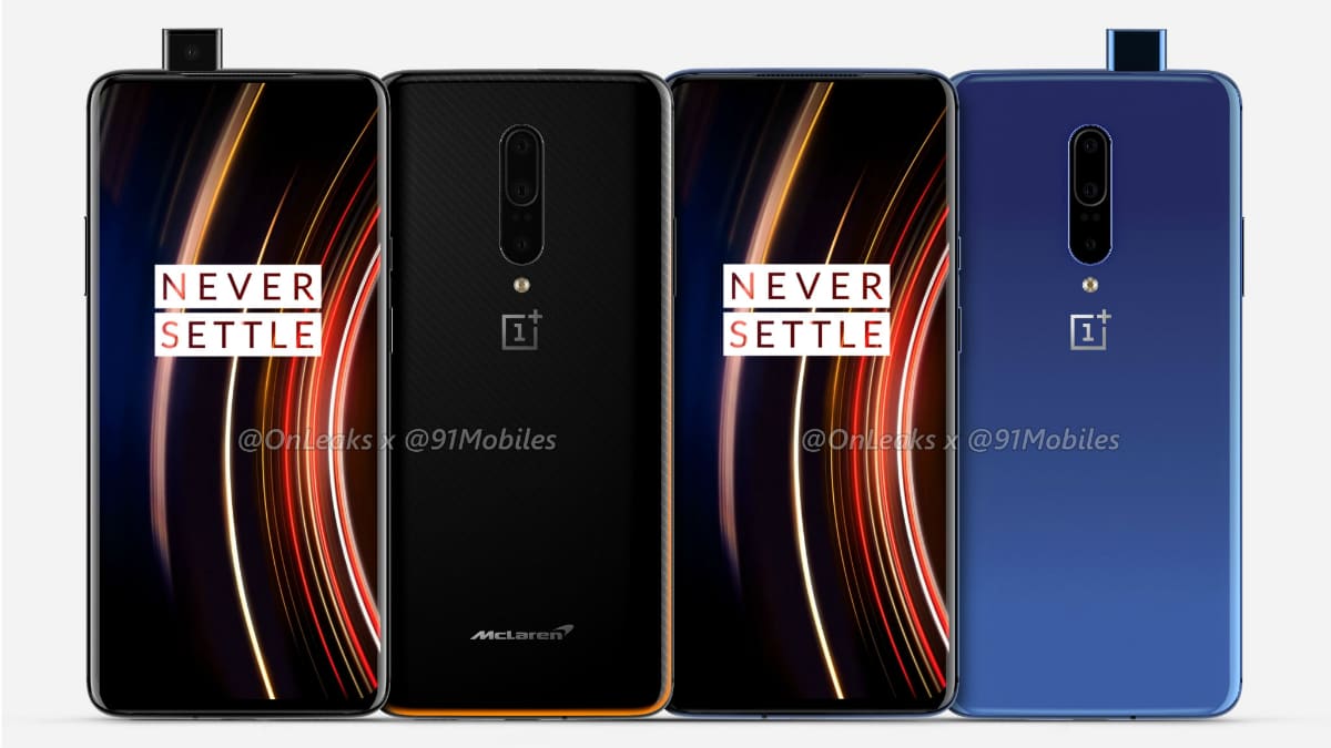 OnePlus 7T Pro, McLaren Edition Renders Leaked; Tipped to Pack 4,080mAh Battery, Snapdragon 855+ SoC, and Android 10