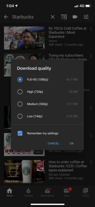 [Update: Spotted on Android] YouTube قسط الحصول على 1080p التنزيلات حاليا 1