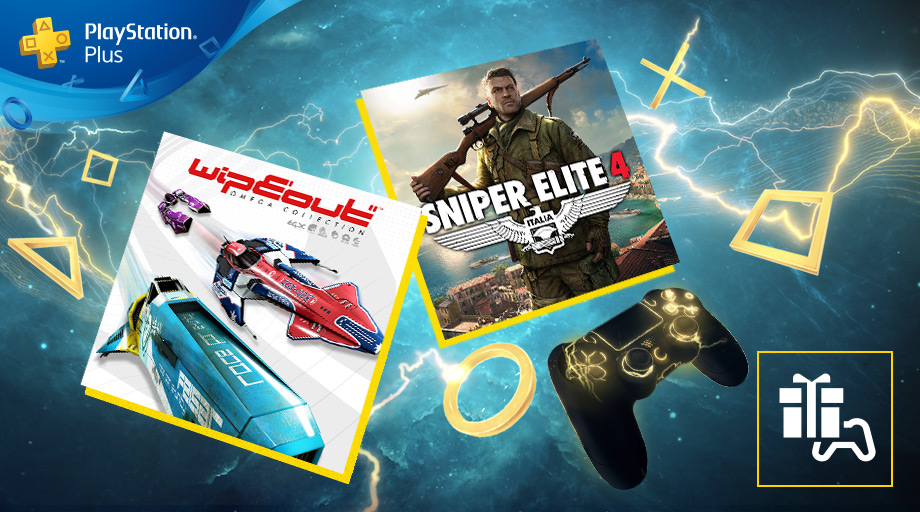 ألعاب PlayStation Plus - أغسطس 2019 المجانية هي: Wipeout Omega Collection و Sniper Elite 4