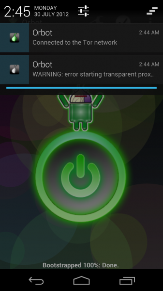 إصلاح Orbot / Tor لأجهزة أندرويد 4.1 جيلي بين