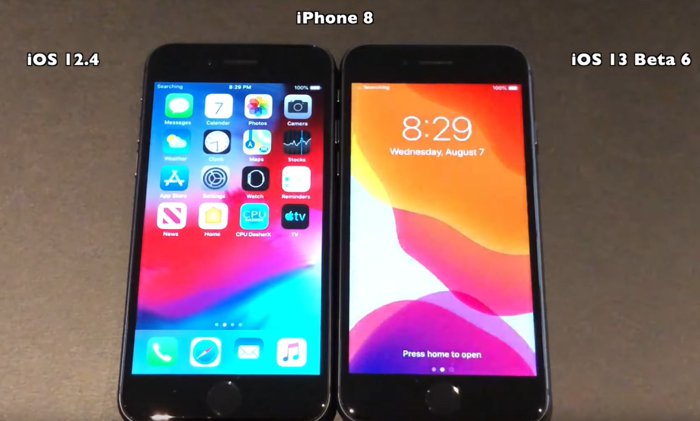 iOS 13 beta 6 vs iOS 12.4