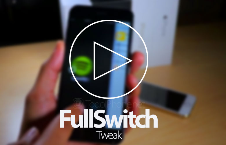 استخدم ملء شاشة iPhone Multitasking مع FullSwitch 1