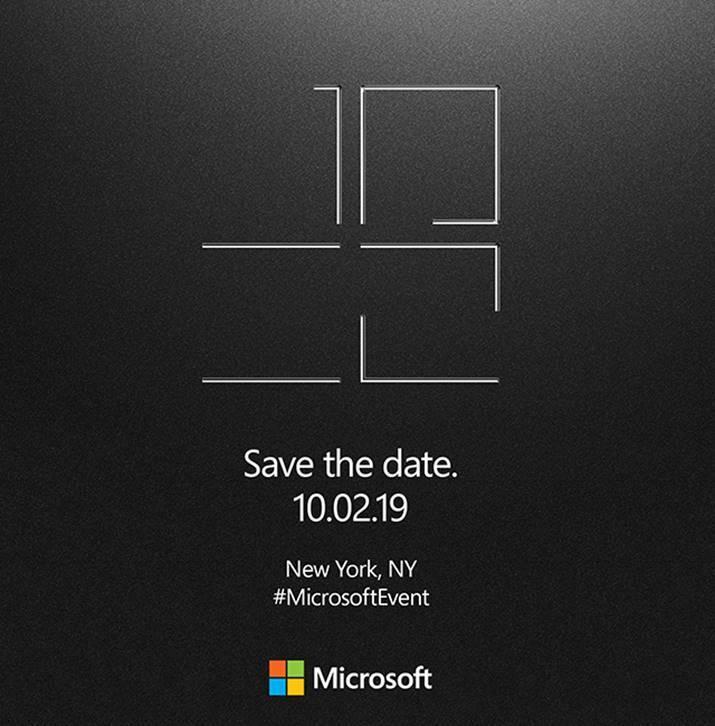 تقوم Microsoft بجدولة حدث للأجهزة في نيويورك في 2 أكتوبر ؛ الشاشة المزدوجة السطح المتوقع