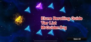 Elune Reroll Guide & Tier List