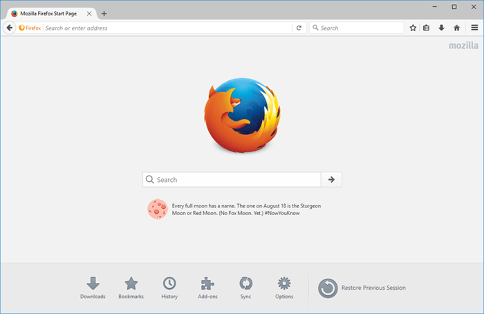 تبديل Chrome إلى متصفح Firefox الرئيسي