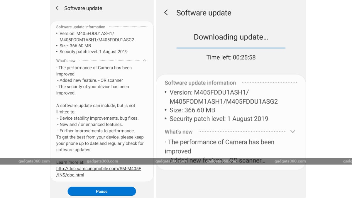 Samsung Galaxy M40 Gets Update in India Brings August Security Patch, QR Scanner, Night Mode: Report