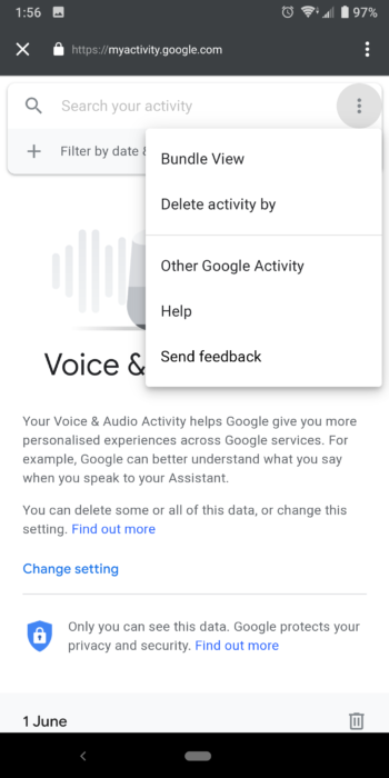 كيف تحذف Google Assistant تسجيلات صوتية من السماعات المنزلية 1