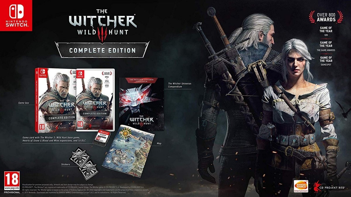 The Witcher 3: Wild Hunt for Nintendo Switch Set to Release on October 15, Now Up for Pre-Orders With 2 Expansions