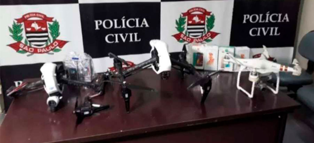 Quadrilha usa drone da linha Inspire da DJI para entregas em presídios