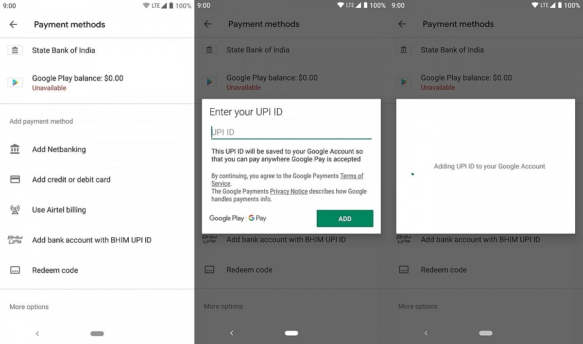 Google Play Store Spotted With UPI Payments Option in India: Report