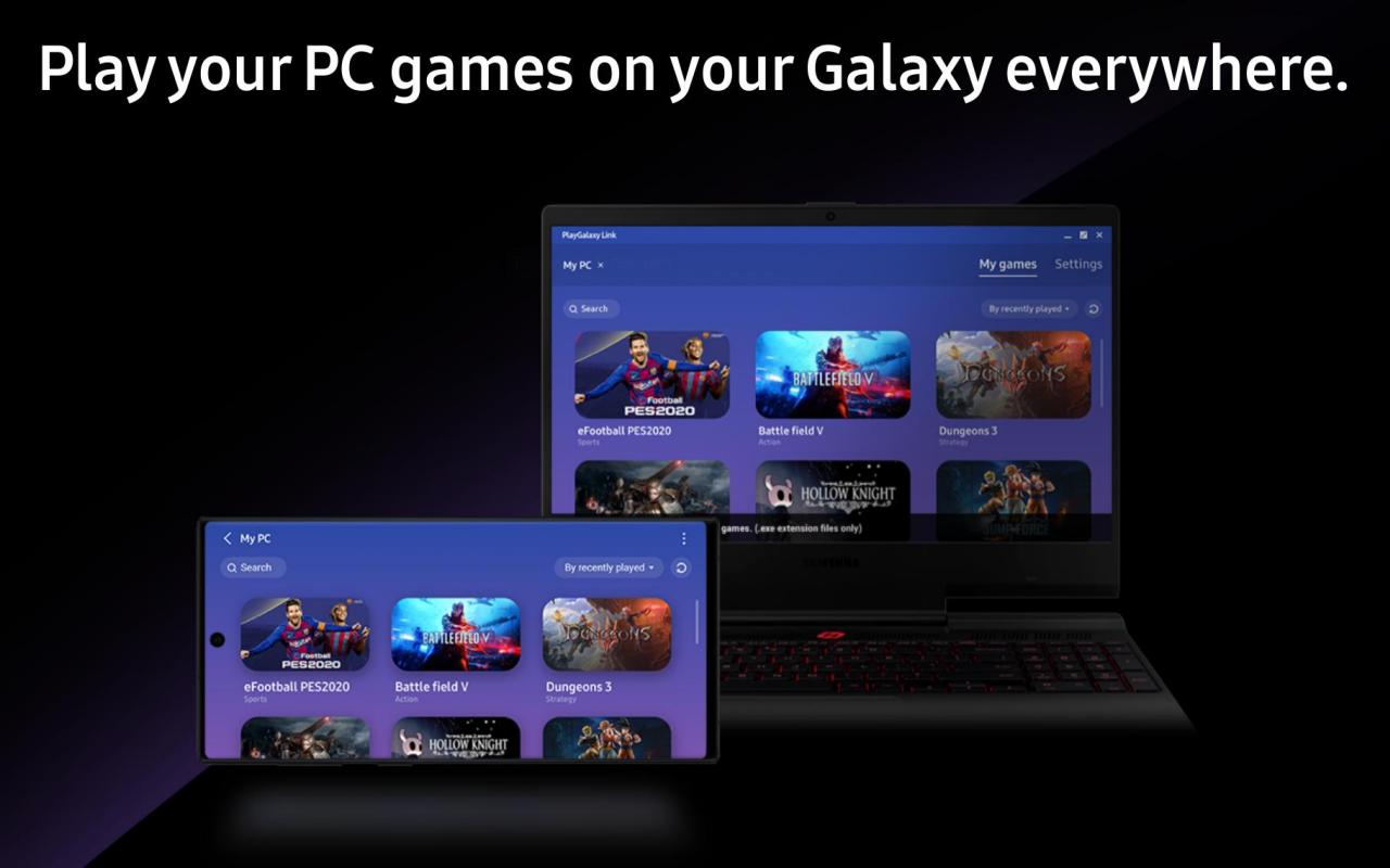 رابط PlayGalaxy متوفر الآن للدفق Windows ألعاب ل Galaxy Note  10