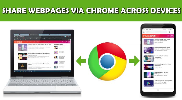 chrome share webpages