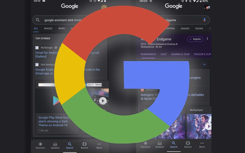 تطبيق Google: الوضع المظلم على نظام Android 10 ، تنزيل APK