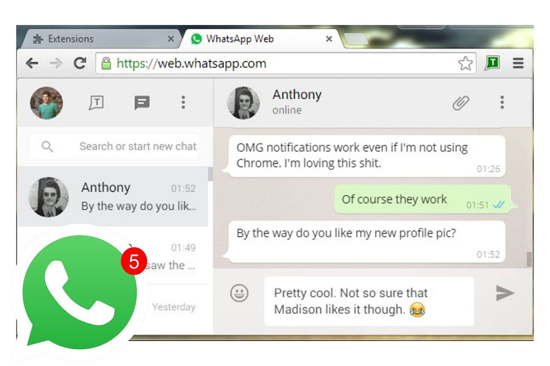 WAToolkit ، ملحق Chrome لاستخدام WhatsApp Web