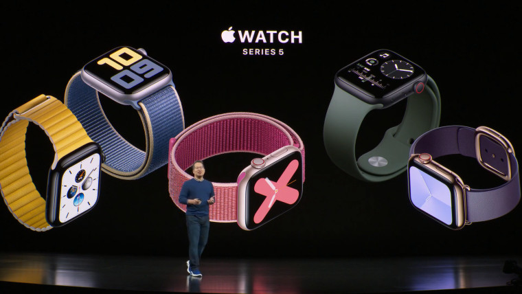 Apple Watch تم الإعلان عن السلسلة 5 مع عرض دائم ، بدءًا من 399 دولارًا