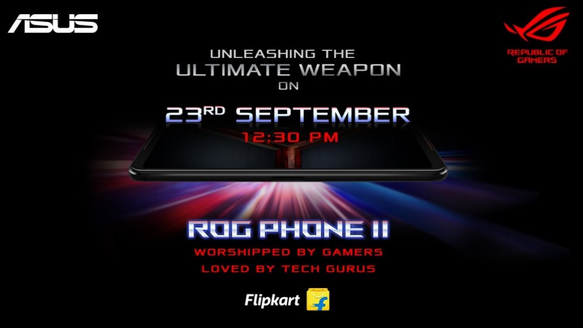 Asus ROG Phone 2 India Launch on September 23, Teaser Page Goes Live on Flipkart
