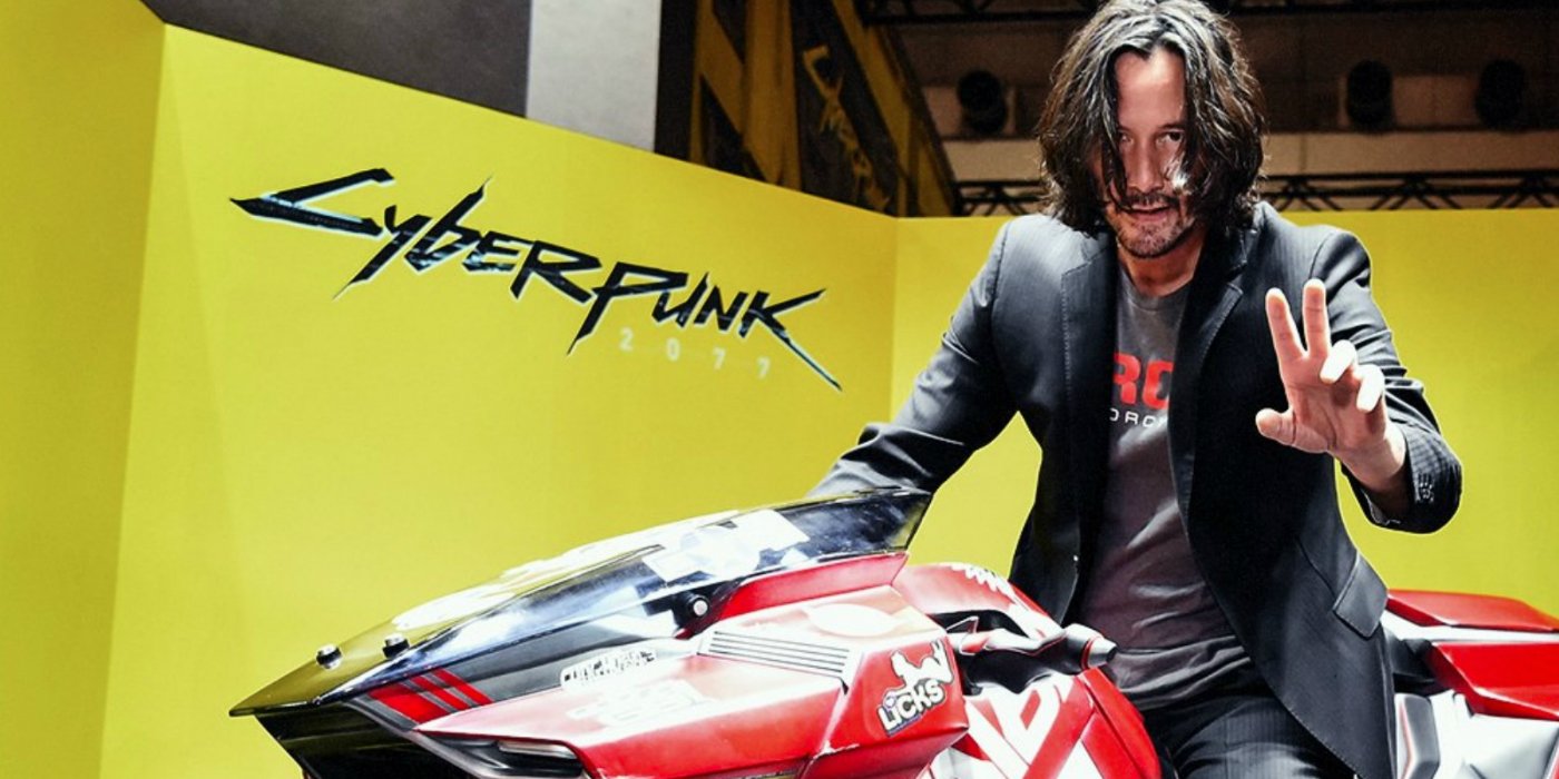 Keanu Reeves Rides Cyberpunk 2077 Kusanagi في TGS 2019