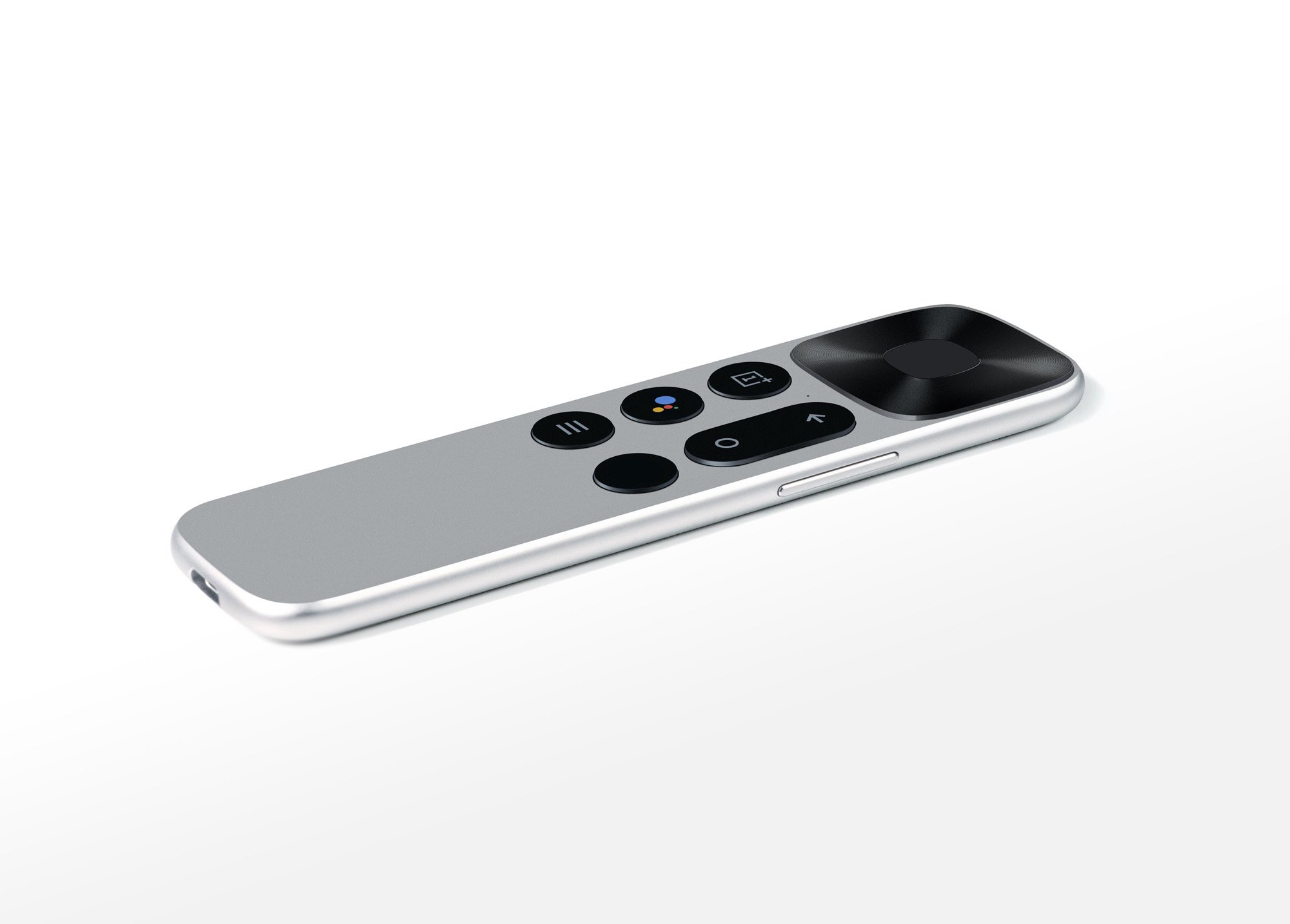 OnePlus TV remote يشبه إلى حد كبير Apple تلفزيون سيري عن بعد