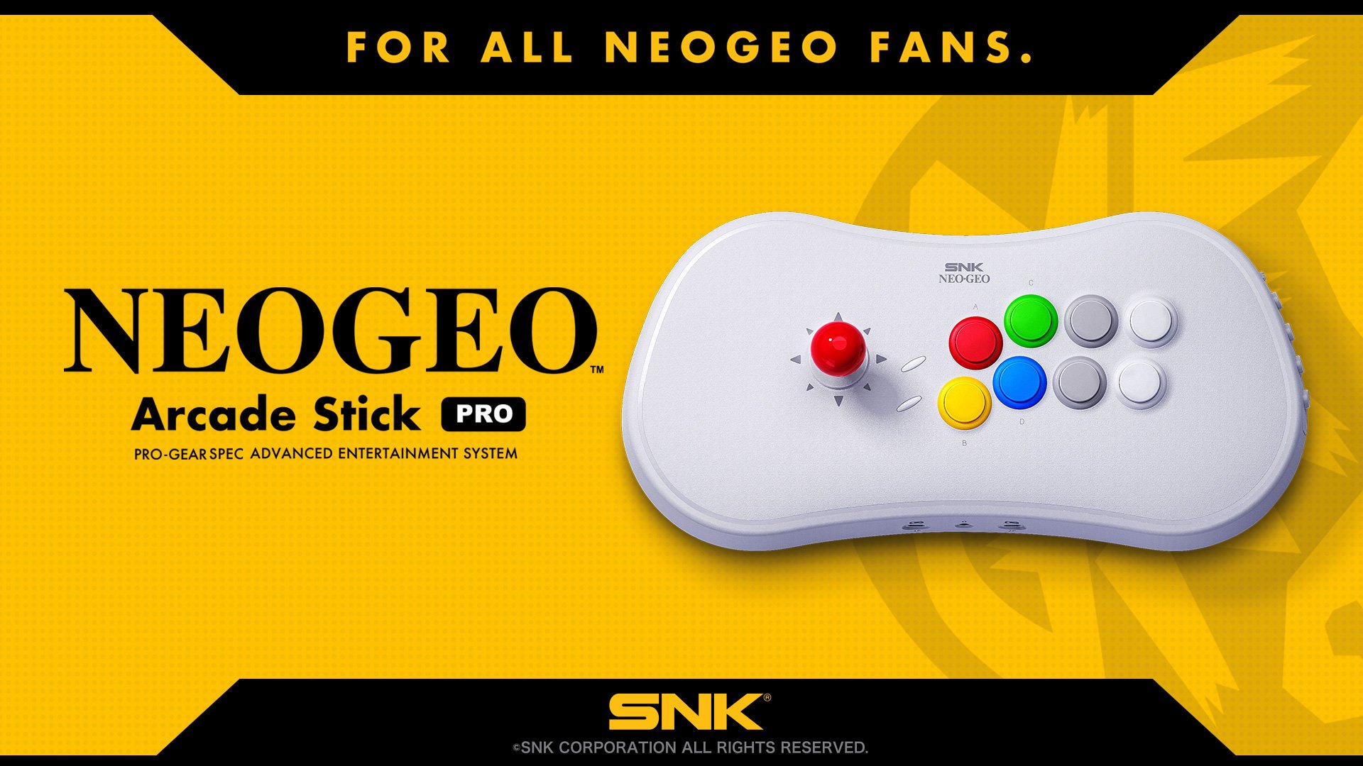 SNK تعلن عن لعبة NEOGEO Arcade Stick Pro