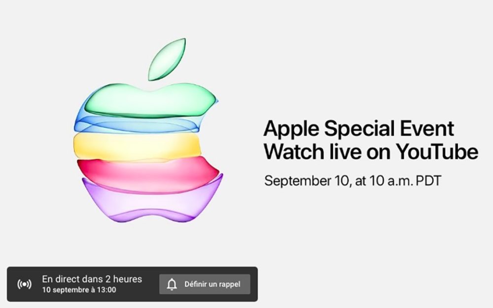 iPhone 11: Apple va diffuser pour la première fois la keynote sur YouTube أون مباشرة